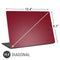 Burgundy Solid Universal Laptop 16.6in (13.4 x 9.7in) Skin